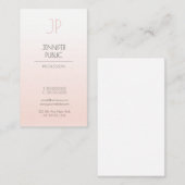 Luxe creatieve ontwerpminimalistische monogram visitekaartje (Voorkant / Achterkant)