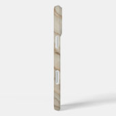 Luxe Crème Beige Marmeren Hoes Elegante Boomstruct (Achterkant / Rechts)