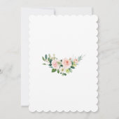 Luxe Crème Blush Bloem Goud Kruis Bevestiging Kaart (Achterkant)