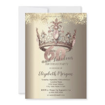 Luxe Crown Gold Confetti 60ste verjaardag