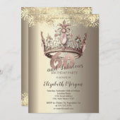 Luxe Crown Gold Confetti 60ste verjaardag Kaart (Voorkant / Achterkant)