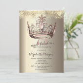 Luxe Crown Gold Confetti 75e verjaardag Kaart (Staand voorkant)