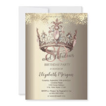Luxe Crown Gold Confetti 80ste verjaardag