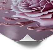 Luxe Crystal Wine Glass Waterverf Perfect Poster (Hoek)