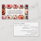 Luxe cupcakes voor Baker Chef Cake Decorator Visitekaartje (Voorkant / Achterkant)