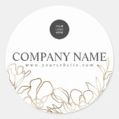 Luxe Custom Business Logo Sticker (Voorkant)