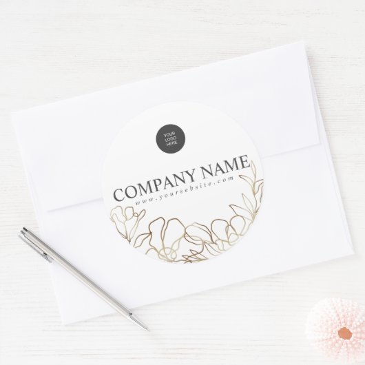 Luxe Custom Business Logo Sticker (Envelop)