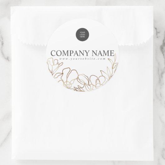 Luxe Custom Business Logo Sticker (Tas)