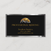 Luxe Dakbedekking Goud Zilveren Bouw Visitekaartje (Voorkant)