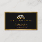 Luxe Dakbedekking Goud Zwart Bouw Visitekaartje (Voorkant)