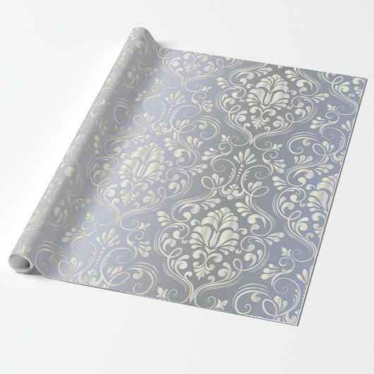 luxe Damask Cadeaupapier (Uitgerold)