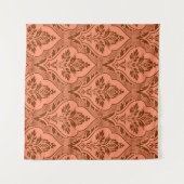 Luxe Damask naadloze textuur Wandkleed (Voorkant (horizontaal))