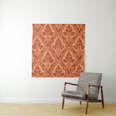 Luxe Damask naadloze textuur Wandkleed (In situ)