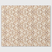 Luxe Damaskpatroon Cadeaupapier (Vlak)