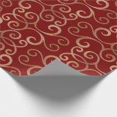 Luxe Damaskpatroon Cadeaupapier (Hoek)