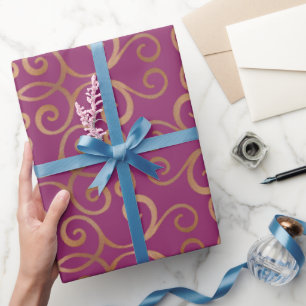 Luxe Damaskpatroon Cadeaupapier