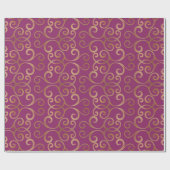 Luxe Damaskpatroon Cadeaupapier (Vlak)