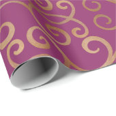 Luxe Damaskpatroon Cadeaupapier (Rol Hoek)