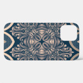 Luxe damast naadloos patroon Case-Mate iPhone case (Achterkant (horizontaal))