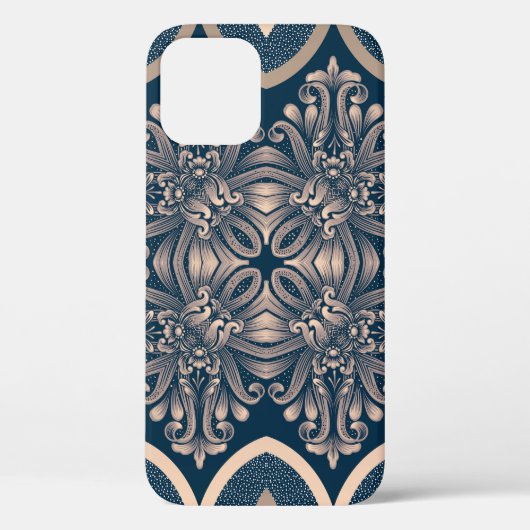 Luxe damast naadloos patroon Case-Mate iPhone case (Achterkant)