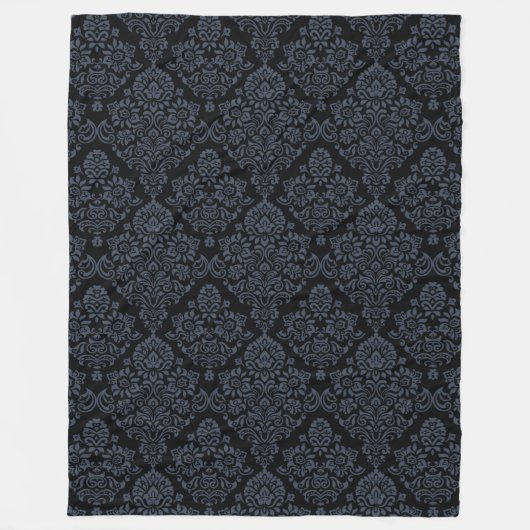 Luxe damastpatroon fleece deken (Voorkant)