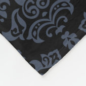 Luxe damastpatroon fleece deken (Hoek)