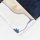 Luxe dambordgordijn fleece deken (Hoek)