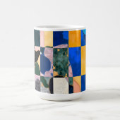 Luxe dambordgordijn koffiemok (Center)