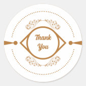 Luxe Dank u Sticker (Voorkant)