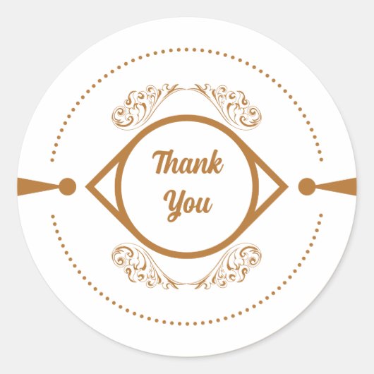 Luxe Dank u Sticker (Voorkant)