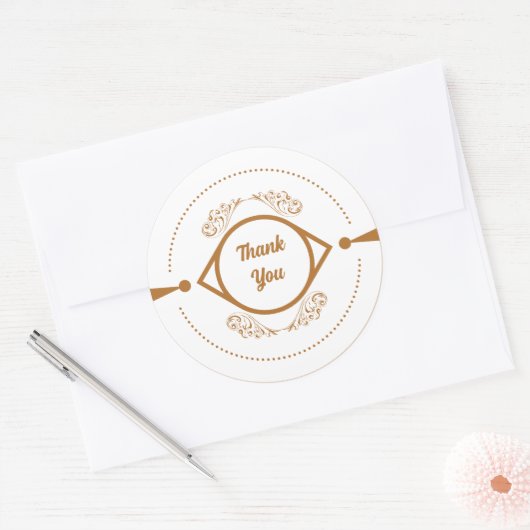 Luxe Dank u Sticker (Envelop)