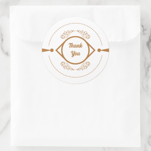 Luxe Dank u Sticker (Tas)