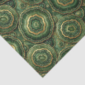 Luxe Decoupage | Bosgroen + Gouden Agate Geode Tissuepapier (Detail)