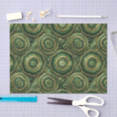 Luxe Decoupage | Bosgroen + Gouden Agate Geode Tissuepapier (Craft)