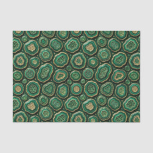 Luxe Decoupage Bosgroen + Gouden Agate Geode Tissuepapier