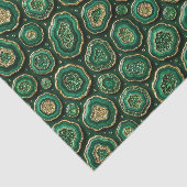 Luxe Decoupage | Bosgroen + Gouden Agate Geode Tissuepapier (Detail)