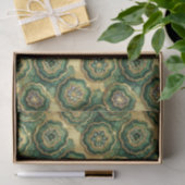 Luxe Decoupage | Bosgroen + Gouden Agate Geode Tissuepapier (Geschenk)