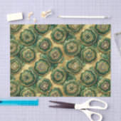 Luxe Decoupage | Bosgroen + Gouden Agate Geode Tissuepapier (Craft)