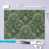 Luxe Decoupage | Bosgroen + Gouden Agate Geode Tissuepapier (Craft)