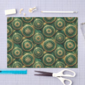 Luxe Decoupage | Bosgroen + Gouden Agate Geode Tissuepapier (Craft)