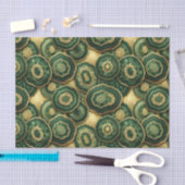 Luxe Decoupage | Bosgroen + Gouden Agate Geode Tissuepapier (Craft)
