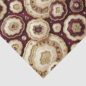 Luxe Decoupage | Bourgondië + Goud Agate Geode Tissuepapier (Detail)