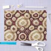 Luxe Decoupage | Bourgondië + Goud Agate Geode Tissuepapier (Craft)