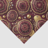 Luxe Decoupage | Bourgondië + Goud Agate Geode Tissuepapier (Detail)