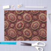 Luxe Decoupage | Bourgondië + Goud Agate Geode Tissuepapier (Craft)