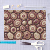 Luxe Decoupage | Bourgondië + Goud Agate Geode Tissuepapier (Craft)