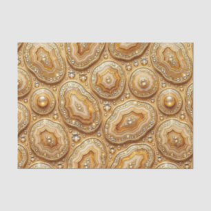 Luxe Decoupage Kameel + Gouden Agate Geode Tissuepapier