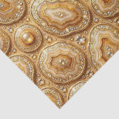 Luxe Decoupage | Kameel + Gouden Agate Geode Tissuepapier (Detail)