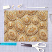 Luxe Decoupage | Kameel + Gouden Agate Geode Tissuepapier (Craft)