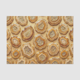 Luxe Decoupage Kameel + Gouden Agate Geode Tissuepapier